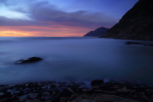 Remote and quiet / The Noordhoek beach on the Atlantic Ocean, South Africa, at sunset.So close to a big city like Cape Town and so quiet and remote at the same time.