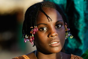 Young girl from Tahoua - Niger- dressed for the Eid al-Adha festival