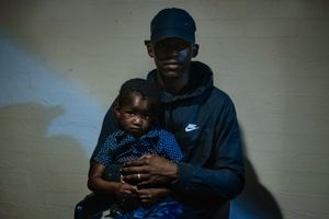 Cairo and his two-year-old nephew, Xavier, son of his younger sister Aker.