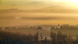 Foggy hills