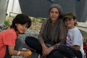 More than 4,000 refugees remain stranded on Lesvos island. A large number of them is residing at the Kara Tepe open facility and has freedom of movement but cannot leave the island. May 13, 2016, Lesvos, Greece