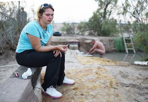 April, transient, at the hot springs.
