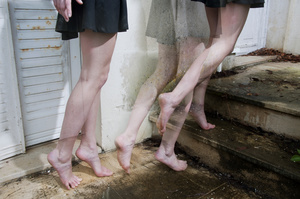 Pretty steps on dirty steps