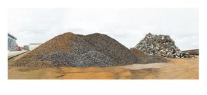 2018_series, #raw_material; Steellensesmountain; 200 cm x 100 cm; Digitalprint, framed
