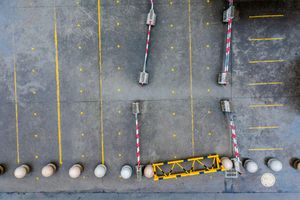 The  landscape of school  gate