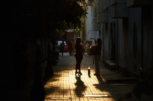 Sunset conversation
