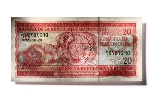 BURUNDI 20 FRANCS rear, 2005