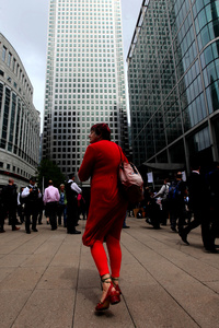 Canary Wharf portrait.