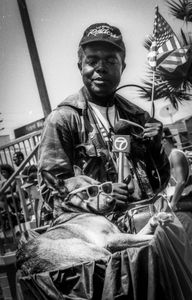 Venice Beach News. Venice Beach, California. 1992