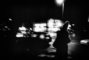 night trace, 35mm film, London
