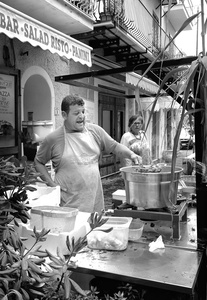 Fried fish and a distrustful lady