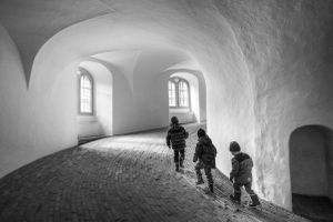 Three little robbers went along