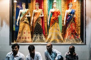 Mumbai night market, India, 2016