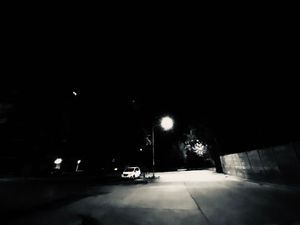 Suburbs in a winter night