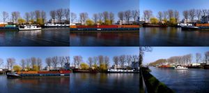 Anderlecht, péniche digue du canal