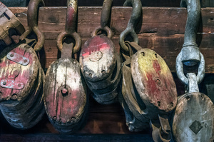 Wood Block Pulleys