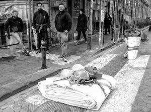 Workers in Naples, 2017