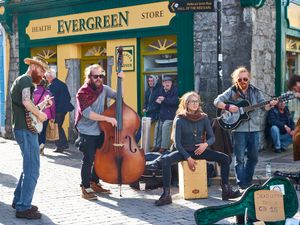 street musicians in Galway