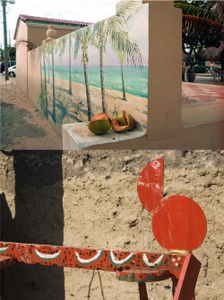 Turquoise/Red (Palms)