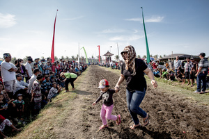 CROSSING THE RACETRACK