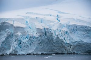 Glacier crevice
