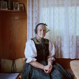 Hilde Aberle, Black Forest, 2016. From the series: The last women in their traditional peasant garbs