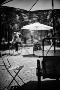 white parasols