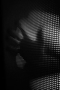 Hand lights lines and dots