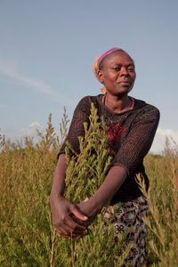 Organic tea tree farmer in Kenya