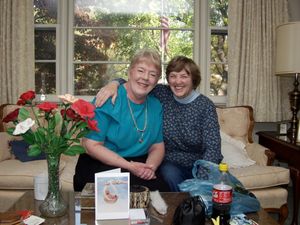 Carolyn and Betty visiting.