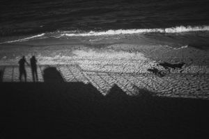 With my father at the shore, August 2016