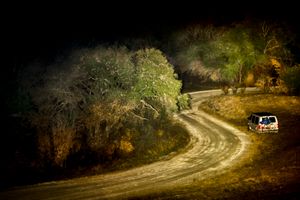 Forest Road Curves By Old Van