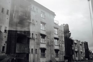 Danchi through a window