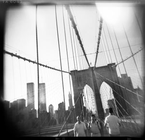 Brooklyn Bridge, shot September 2001, printed 2017