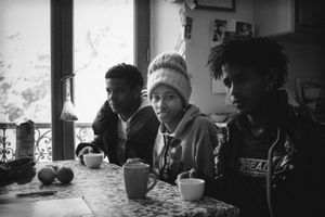 Roya Valley (France)_Arrived in France by the mountains, hosted and hidden in Saorge, young eritreans are waiting for two weeks to be in under unaccompanied minors protection.