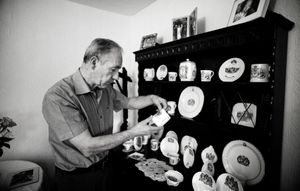 My father maintains a display of royal family based porcelain that he has gathered together over a number of years...