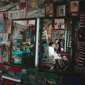 Barbershop, San Cristobal de las Casas, Chiapas, 1985