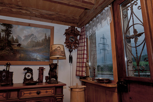 Intérieur d'un , bar. Bar interior, Neirivue
