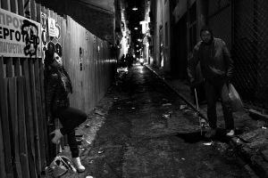 Near the city center. Now days a very dangerous area. Katerina 24 years old from Greece prostituted and the money she earn goes for heroina. Mario 32 years old from Algeria. It’s 2 years now he doesn’t have a job. He is a homeless. Before he used to work as a painter. Athens, Greece Enri Canaj