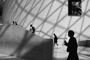 Stairway in the shadows