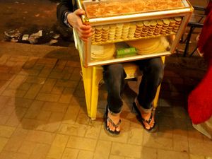 Selling a box of sweets