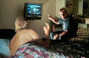 Self-portrait, (playing hard to get with myself) motel room, Phoenix, Arizona, 1994