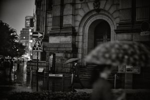 Passage in the rain
