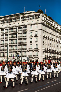 Greek Presidential Guard in Acropolis