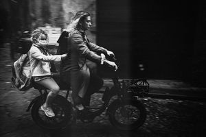 In motion
