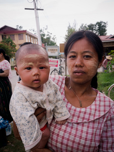 The children holidays celebration of the buddist schools, (May, 26th), Nyaung Shwe, Shan State