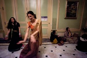 The temple room kirtans during the Radhadesh Mellows festival are renowned for their vigorous dancing