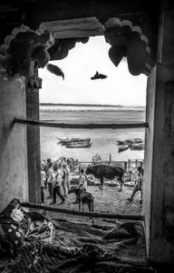India From The Window Frame