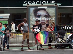 at the Pride Parade, NYC, 2019,