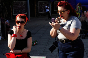 Blue Market portraits.